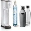 SODAPOP Wassersprudler Joy Prestige, Silver, 2 Glaskaraffen 850ml Mit Bottle Shirt, CO2-Zylinder -KALDEWEI-Shop 8600364500 M806627 prod 001