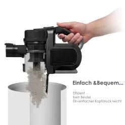 KESSER® 2in1 Zyklon Akku Staubsauger Handstaubsauger | Beutel- Kabelloser | Betriebszeit Bis 55 Min | Elektrobürste | Lithium-Ionen Akku | Decken- Bodenreinigung, | Wandhalterung | 12 KESSER® 2in1 Zyklon Akku Staubsauger Handstaubsauger | Beutel- Kabelloser | Betriebszeit Bis 55 Min | Elektrobürste | Lithium-Ionen Akku | Decken- Bodenreinigung, | Wandhalterung | -KALDEWEI-Shop 8600364700 19495 prod 005
