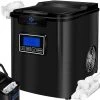 KESSER® Eiswürfelbereiter | Eiswürfelmaschine Edelstahl | 150W Ice Maker | 12 Kg 24 H | 3 Würfelgrößen | Zubereitung In 6 Min | 2,2 Liter Wassertank | Timer | LCD-Display | Selbstreinigungsfunktion