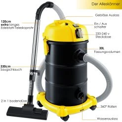 MASKO® 6IN1 Industriestaubsauger Staubsauger Nass Trocken Sauger Aschesauger 2300W + Steckdose ? Blasfunktion ? Trocken-Saugen & Nass-Saugen | Industrie-Sauger Mit & Ohne Beutel | Beutellos -KALDEWEI-Shop 8600364700 20942 prod 004