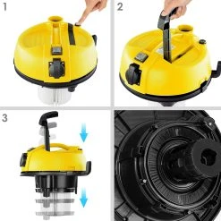 MASKO® 6IN1 Industriestaubsauger Staubsauger Nass Trocken Sauger Aschesauger 2300W + Steckdose ? Blasfunktion ? Trocken-Saugen & Nass-Saugen | Industrie-Sauger Mit & Ohne Beutel | Beutellos -KALDEWEI-Shop 8600364700 20942 prod 006