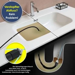 MASKO® Rohrreinigungsschlauch Set Abflussreiniger 200 Bar Inkl. Tasche 5 Adapter Düsen + Rotierend Kompatibel Mit Kärcher K2-k7 Serie LAVOR Hochdruckreiniger Universal Rohrreinigungsset -KALDEWEI-Shop 8600364700 23300 prod 005