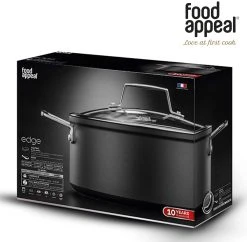 Food Appeal Edge Induktionstopf, Kochtopf, Induktionspfanne 20cm Mit Glasdeckel | Black Crystal Design | Für Induktionsherd, Gasherd, Elektroherd Und Keramikherd -KALDEWEI-Shop 8600365100 10133 prod 003