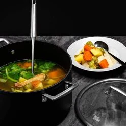 Food Appeal Edge Induktionstopf, Kochtopf, Induktionspfanne 20cm Mit Glasdeckel | Black Crystal Design | Für Induktionsherd, Gasherd, Elektroherd Und Keramikherd -KALDEWEI-Shop 8600365100 10133 prod 004