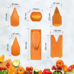 Borner BÖRNER V3 TrendLine Mit Halter Und Multibox | Reibe & Gemüsehobel | Orange -KALDEWEI-Shop 8600365100 6816 prod 006