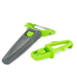 Borner BÖRNER Multi Peeler 3er Set | Garnierschäler | Grün/Grau