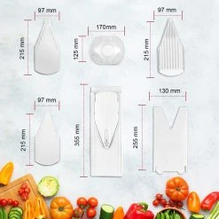 Borner Börner Mandoline V3 Spezial | 7-teiliges Set | 5 Schnittstärken | Als Pommes-Schneider Geeignet | BPA-frei Und Rostfrei | Weiß 9 Borner Börner Mandoline V3 Spezial | 7-teiliges Set | 5 Schnittstärken | Als Pommes-Schneider Geeignet | BPA-frei Und Rostfrei | Weiß -KALDEWEI-Shop 8600365100 8748 prod 003