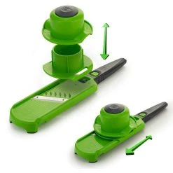 Borner Multi Dicer & Slicer Vegetable Grater Fruit Slicer Mini Slicer Julienne Slicer Onion Dicer Thin Stripes Fruit And Vegetable Slicer Green/grey -KALDEWEI-Shop 8600365100 9406 prod 005
