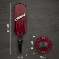 Borner Börner Multi Dicer & Slicer Gemüsereibe Obsthobel Minihobel Juliennehobel Zwiebelschneider Dünne Streifen Obst- Und Gemüsehobel Rot/schwarz -KALDEWEI-Shop 8600365100 9411 prod 003