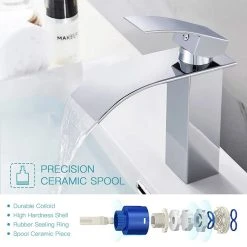 TACKLIFE DBWF01BT Messing Badarmatur Wasserfall Waschbeckenarmatur Einhand Waschtischarmatur Warm- Und Kaltwasser Verfügbar 9 TACKLIFE DBWF01BT Messing Badarmatur Wasserfall Waschbeckenarmatur Einhand Waschtischarmatur Warm- Und Kaltwasser Verfügbar -KALDEWEI-Shop 8600367000 2616 prod 002