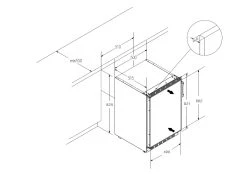 PKM Kühlschrank Unterbau KS 82.3A+ UB, 83 Liter Nutzinhalt -KALDEWEI-Shop 8600368200 1537 2062 prod 004