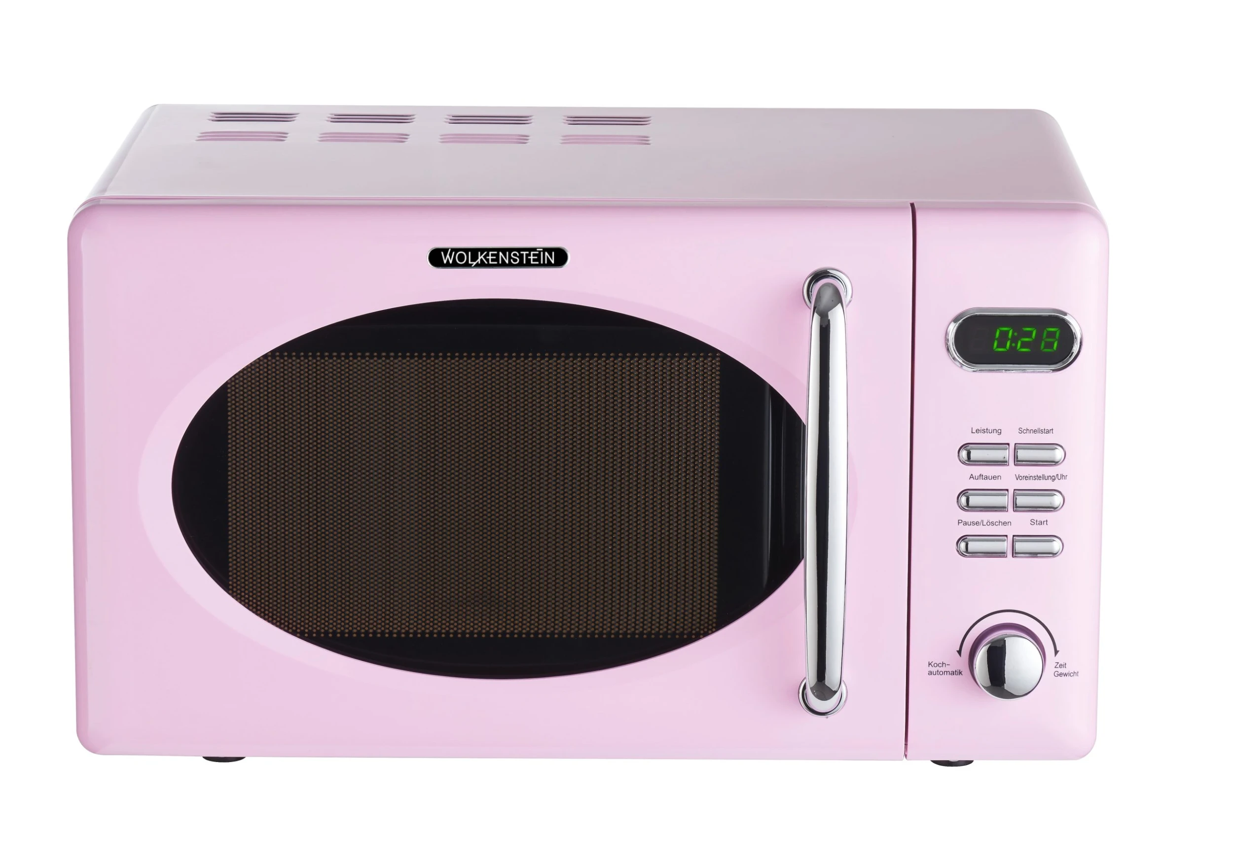 WOLKENSTEIN Mikrowelle WMW720, Retro, 700 W, Pink 3 WOLKENSTEIN Mikrowelle WMW720, Retro, 700 W, Pink