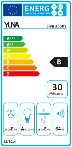 YUNA Dunstabzugshaube Schräghaube Siva 1360Y, 60cm Einbaubreite -KALDEWEI-Shop 8600368200 3226 3751 prod 005